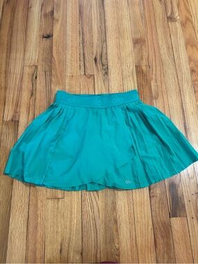 Alo Yoga Aces Tennis Skirt Green SMALL LIKE NEW